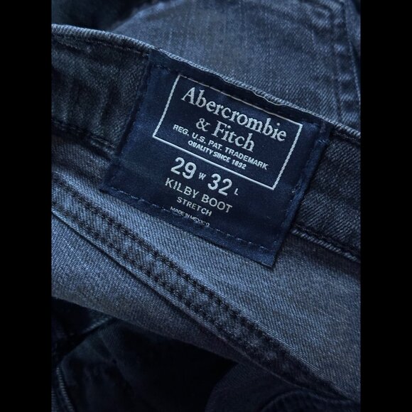 Abercrombie & Fitch Jeans 29 x 32 Mens Kilby Bootcut Denim Stretch Distressed - Picture 7 of 9